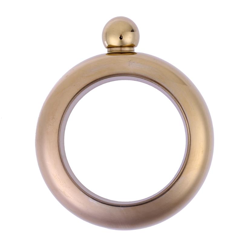 Bangle Bracelet Hip Flask Portable Round Chic Elegant Wine Mixed Bottle 3.5 oz Whiskey Vodka Alcohol Drinkware