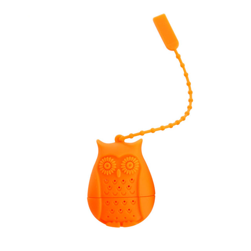 Hot Sale Owl Tea Bags Tea Strainers Silicone Teaspoon Filter Infuser Silica Gel Filtration coffee tea infuser