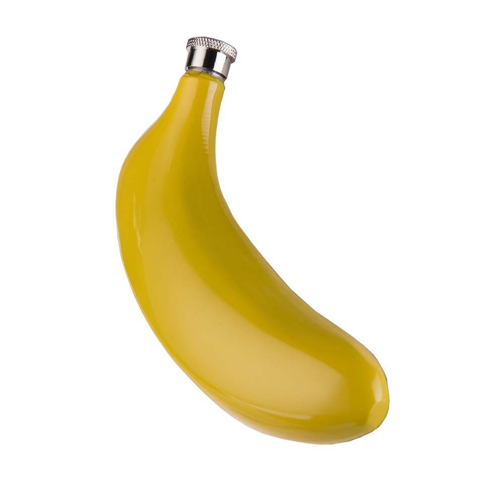 Fruit 5 oz Stainless Steel Hip Flask banana wine pot Flask for Alcohol Bottle vodka Whiskey bottle groomsmen gifts