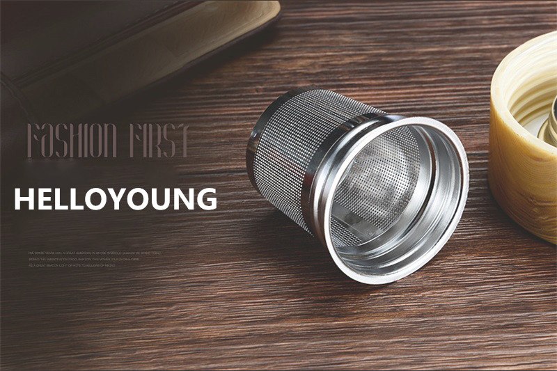 Glass tea water Bottle With Stainless Steel 304 Tea leaks Filter Bottle For Water teaTumbler My drink Car travel bottles
