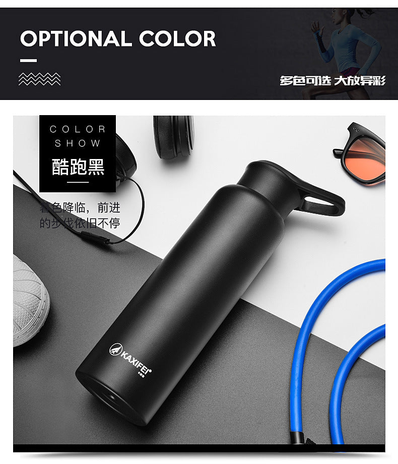 Vacuum Insulated Bike Bicycle Cycling Sports Water Bottle Stainless Steel Flask Jar Leak-proof Canteen 550mL 750mL