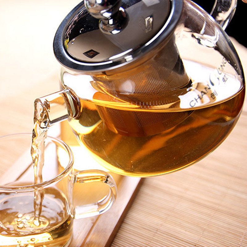 CJ265 High-capacity Best Heat Resistant Hyaline cup Teapot Coffee Tea Set Puer Kettle With Filter Durable Tea Set