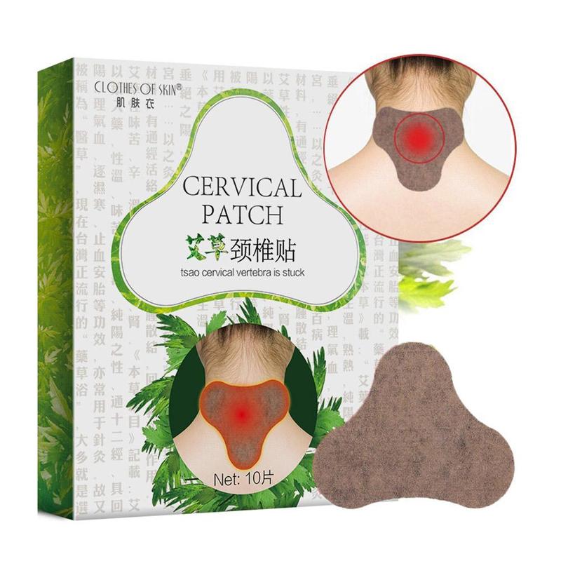 10pcs/box Knee Moxa Moxibustion Plaster Leg Pain Relief Wormwood Sticker Self Heating Warming Meridians Patches Plaster