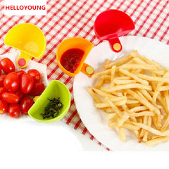 CJ135 Dip Bowl for Assorted Salad Sauce Ketchup Jam Flavor Sugar Spices Dip Clip Cup Bowl Saucer Kitchen Accessories gadgets