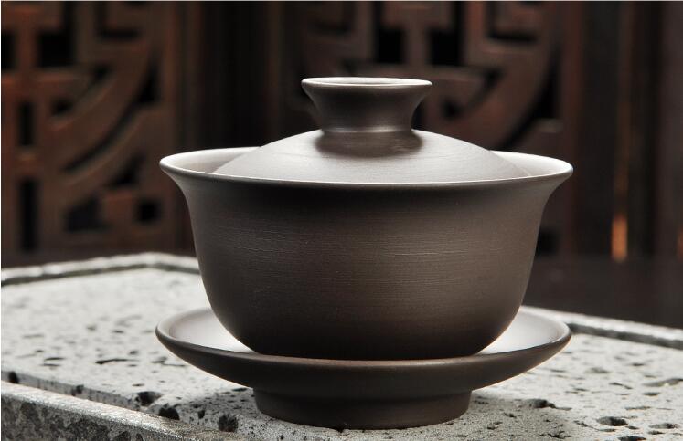 Yixing Purple sand tea set black/red ceramic kung fu Teapot, handmade Purple sand teapot teacup gaiwan Tureen tea ceremony