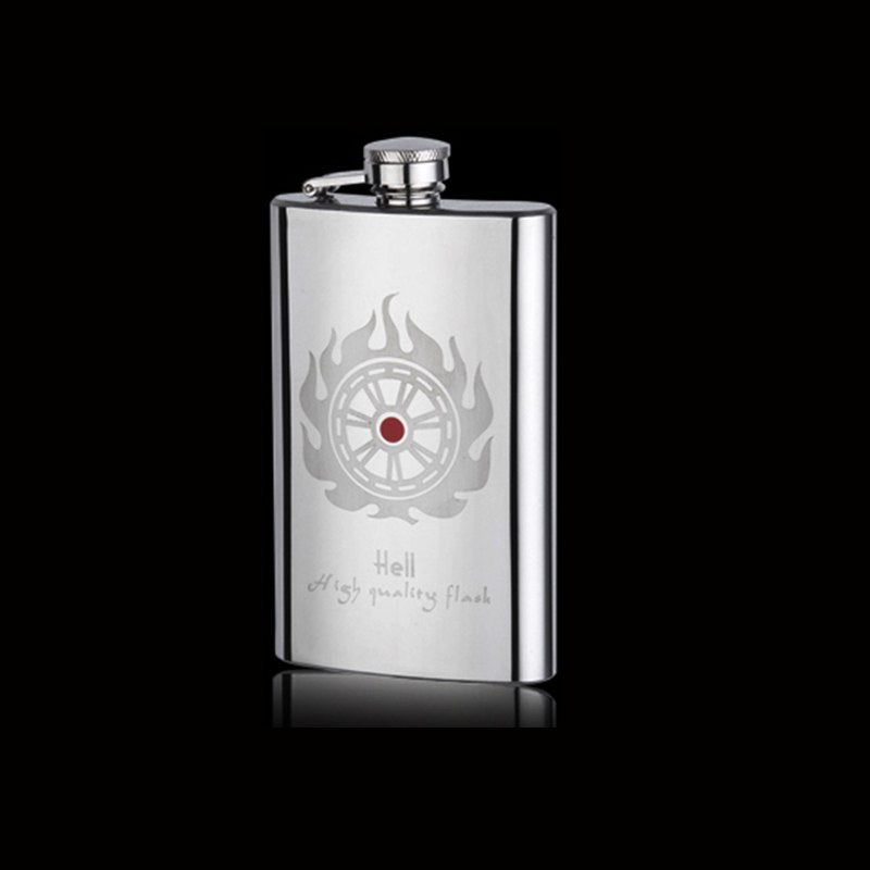 NEW 5 styles Creative Mirror drawing Stainless steel Flagon my Liquor Whisky Alcohol vodka Hip Flask Portable outdoor wine pot