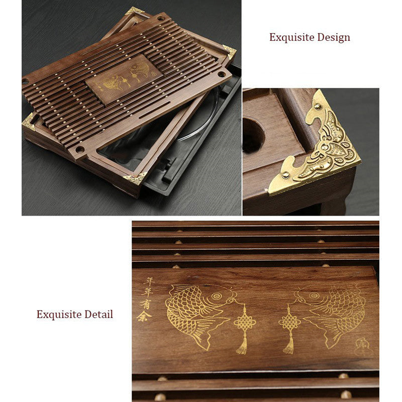 Tea Tray High Quality 43cm*28cm*6cm Chinese Solid Tea Tray, Household Tea Board,Chahai /Tea table