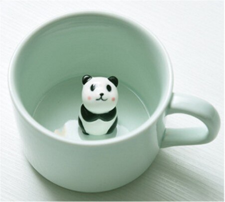 New Arrive Creative Cartoon Ceramic Mugs Cute Animal Coffee Milk Tea Cup 220ml Novelty Birthday Gifts Mugs