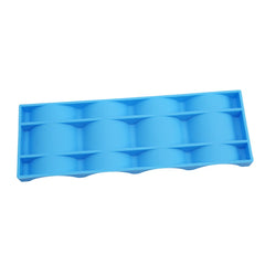 Novelty Fridge Can Beer Wine Bottle Rack Organiser Holder Mat Durable Silicone Stacking Tidy Tool Bar Accessories (Red& Blue)