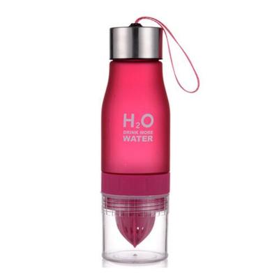 New Xmas Gift 650ml Water Bottle plastic Fruit infusion bottle Infuser Drink Outdoor Sports Juice lemon Portable Kettle