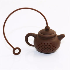 HELLOYOUNG  High quality New Creative Silicone Tea Bag tea pot shape tea Filter Infusers safe clean 1 pcs