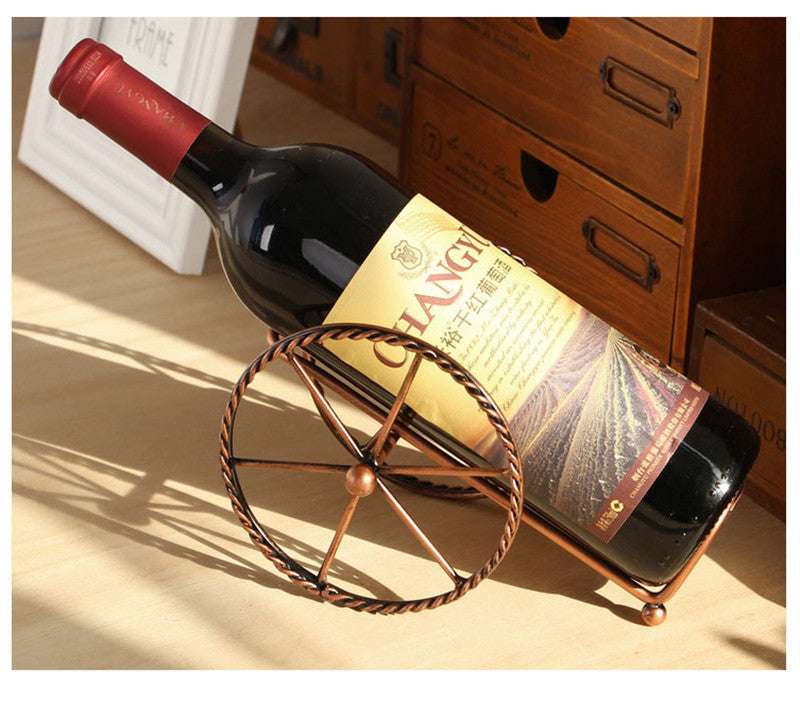 Handmade Plating Wine Racks Home Kitchen Bar Accessories Practical Wine Holder Wine Bottles Decor Display Shelf And Racks