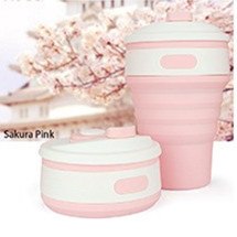 HELLOYOUNG Fashion 350ML Portable 4 Color Coffee Tea Folding Silicone Water Bottles Travel Hiking Picnic Collapsible Bottle