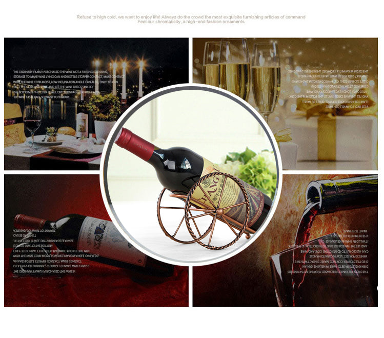 Handmade Plating Wine Racks Home Kitchen Bar Accessories Practical Wine Holder Wine Bottles Decor Display Shelf And Racks