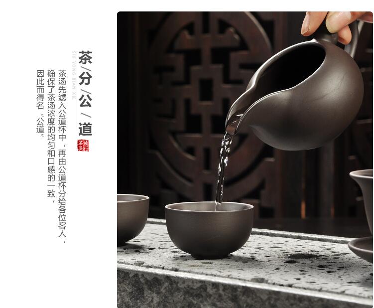 Yixing Purple sand tea set black/red ceramic kung fu Teapot, handmade Purple sand teapot teacup gaiwan Tureen tea ceremony