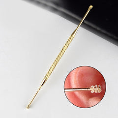 1 Pc Earpick Double-Ended Stainless Steel Spiral Ear Pick Spoon Ear Wax Removal Cleaning Tool Health Care Tool