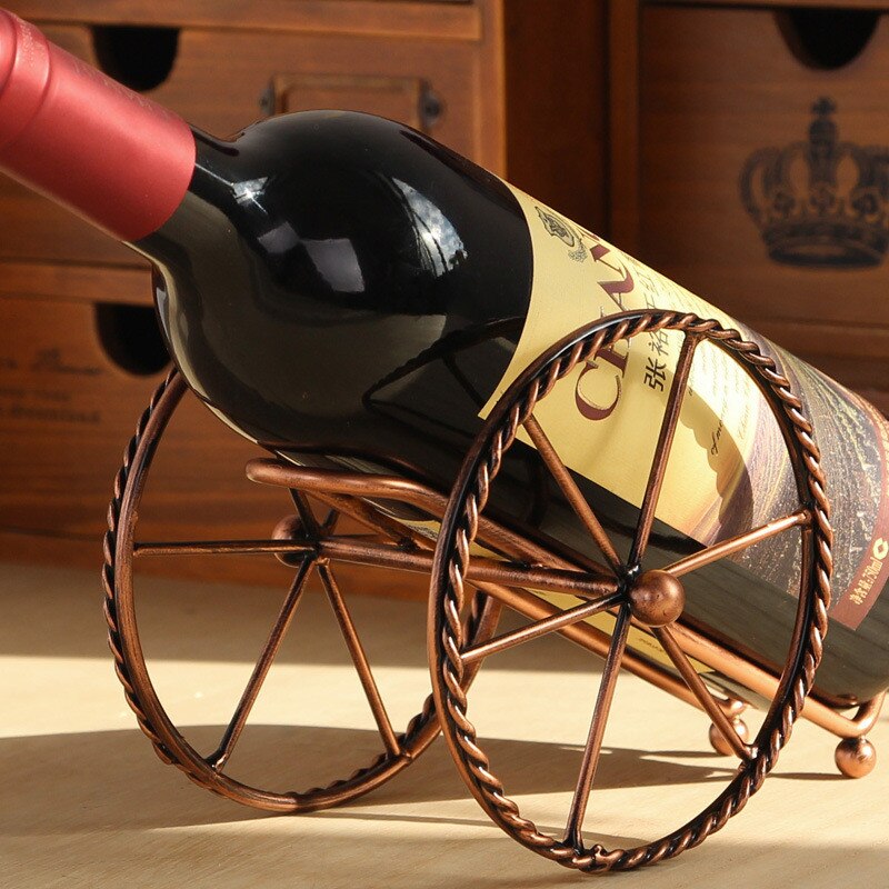 Handmade Plating Wine Racks Home Kitchen Bar Accessories Practical Wine Holder Wine Bottles Decor Display Shelf And Racks