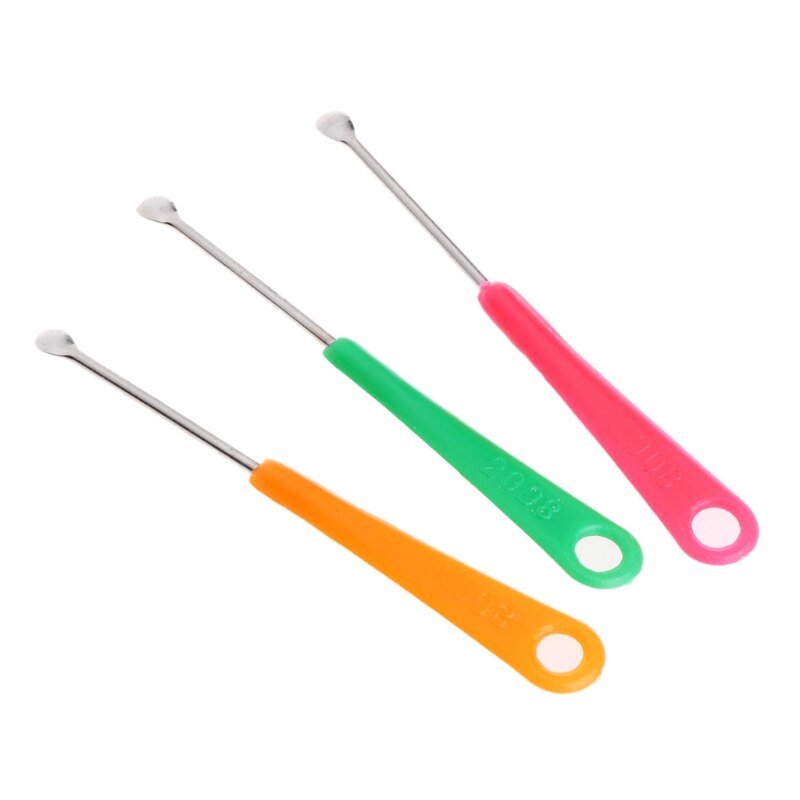 20pcs Earpick Spoon Tool Clean Ear Wax Curette Remover Health Care Colorful Gift Random color