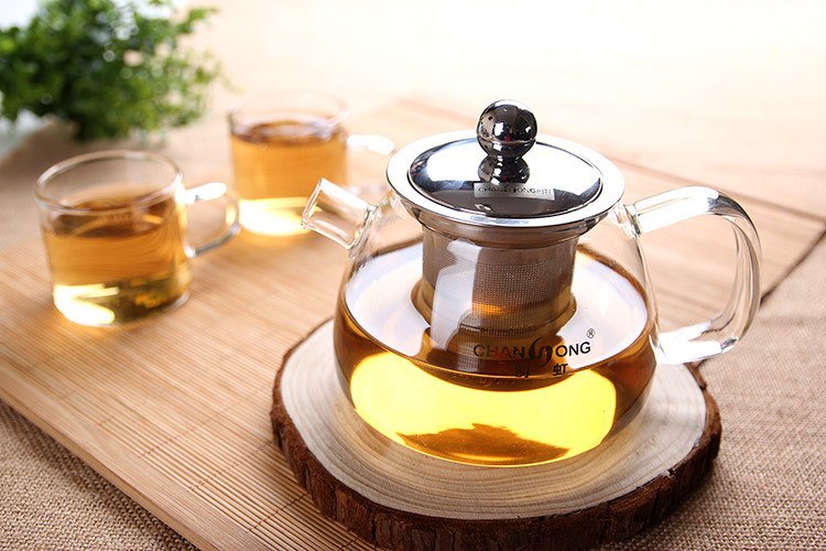 CJ265 High-capacity Best Heat Resistant Hyaline cup Teapot Coffee Tea Set Puer Kettle With Filter Durable Tea Set