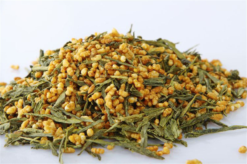 HelloYoung100g Premium Brown Rice Green Tea Genmaicha Sencha with The Rice
