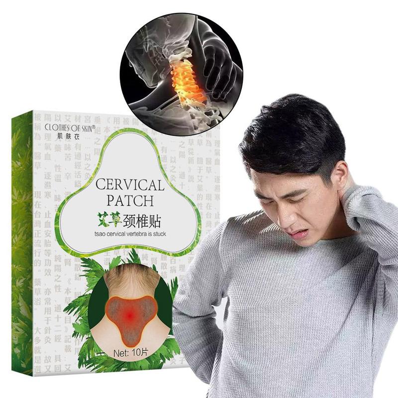 10pcs/box Knee Moxa Moxibustion Plaster Leg Pain Relief Wormwood Sticker Self Heating Warming Meridians Patches Plaster
