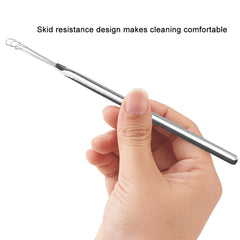 Stainless Steel Ear Pick Cleaner Portable Dig Ear Curette Tools Digging Earpick Cleaner Ear Spoon Ear Health Care Cleaning Tool