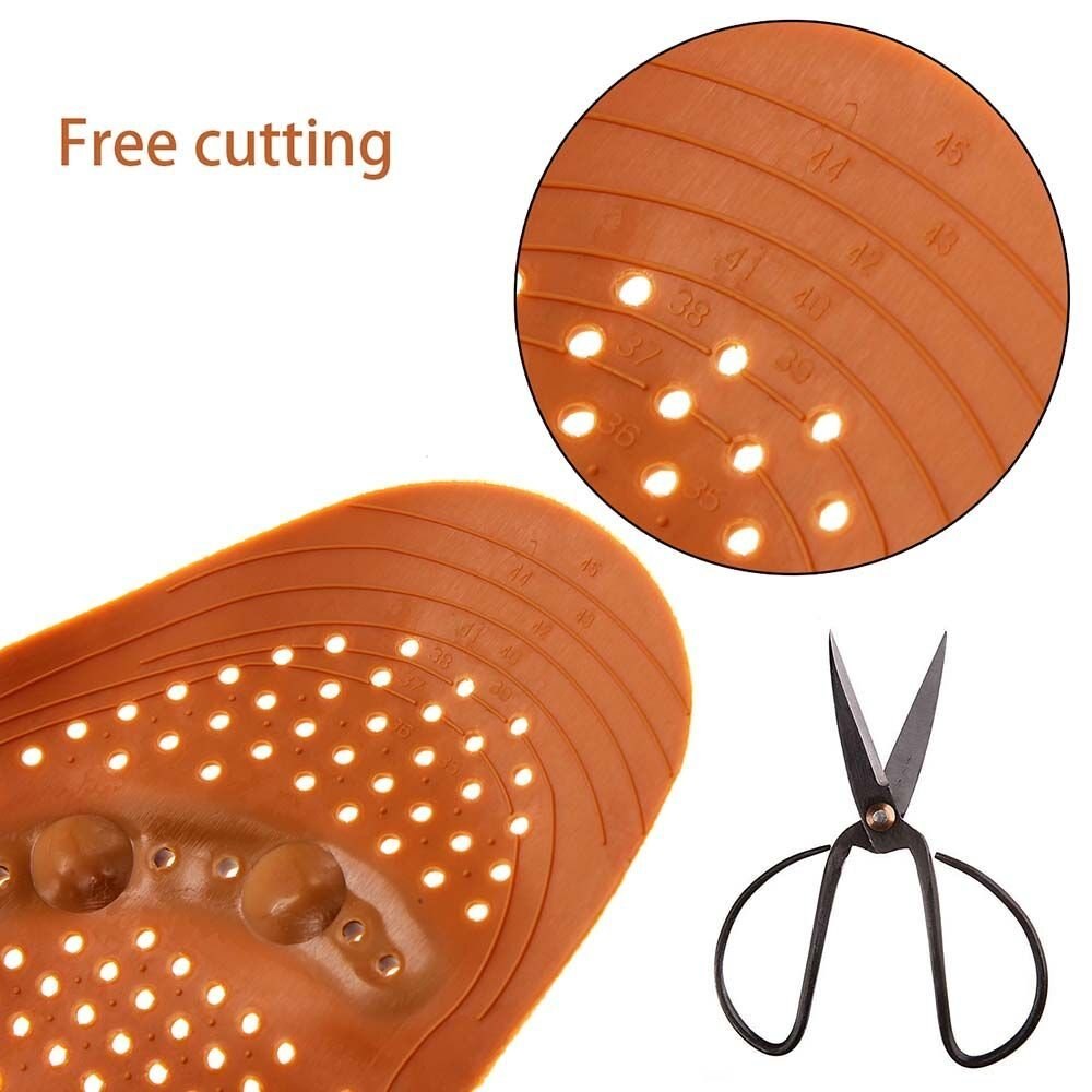 New Arrival Magnetic Therapy Magnet Health Care Foot Massage Insoles Men/ Women Shoe Comfort Pads Wear-resisting 1Pair