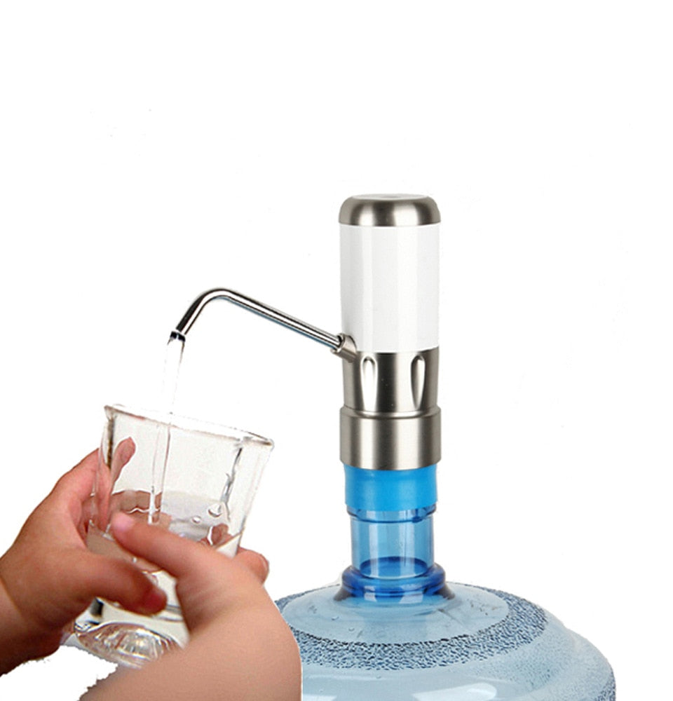 Rechargeable Drinking Water Pump Automatic Water Dispenser Portable Button Pump Dispense Gallon Bottle Drinking Water Pump