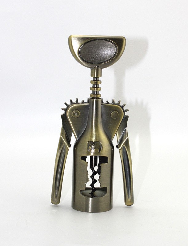 High Quality Zinc Alloy Wine Bottle Opener Bronze Bottle Corkscrew for Home Kitchen Bar Restaurant Bar Tools wine accessories