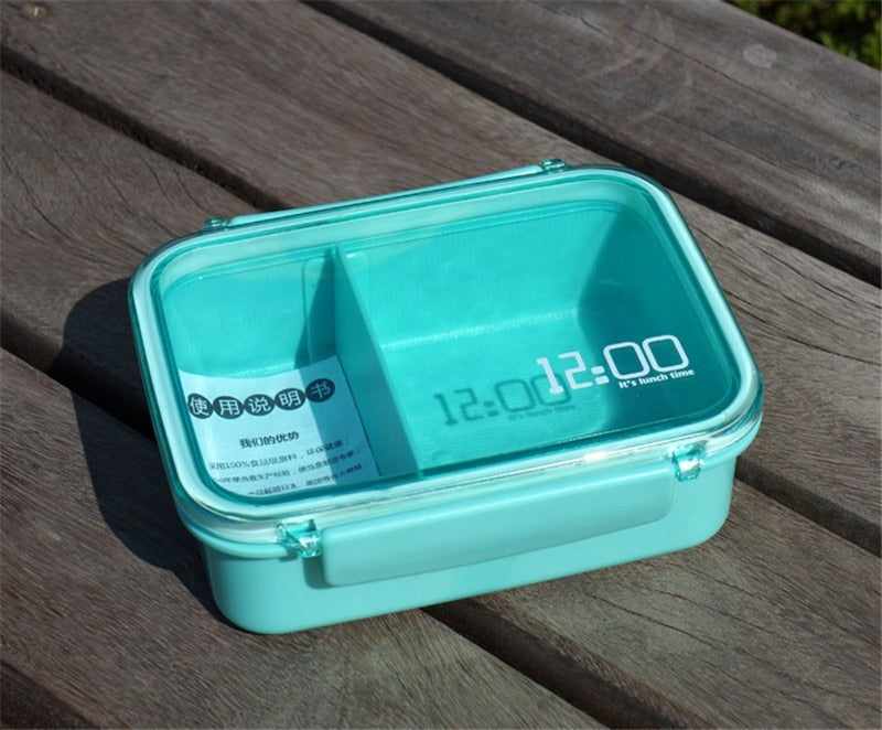 CJ012 Bento box Cartoon cute Single sealed plastic lunchbox square box can microwave sandwiches Food Container Meal Box