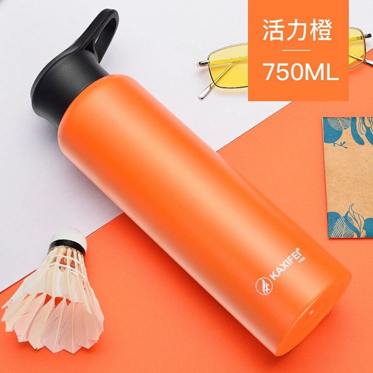 Vacuum Insulated Bike Bicycle Cycling Sports Water Bottle Stainless Steel Flask Jar Leak-proof Canteen 550mL 750mL