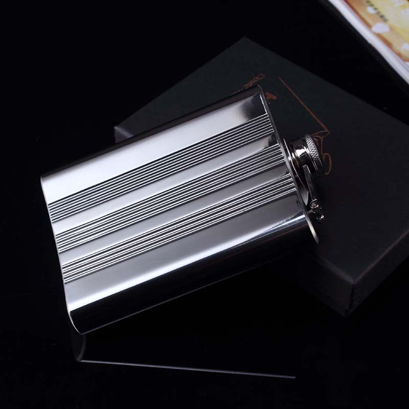 Wine Flask Hight Quality Cigarette Stainless Steel Hip Flask 8 oz Drinkware Whiskey Liquor Metal Flask Alcohol Flask Garrafa