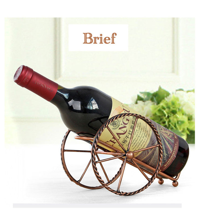 Handmade Plating Wine Racks Home Kitchen Bar Accessories Practical Wine Holder Wine Bottles Decor Display Shelf And Racks