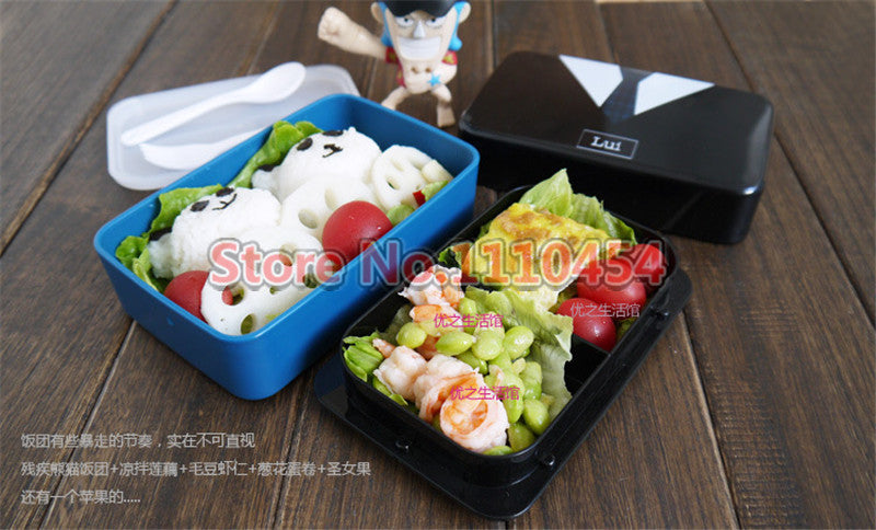 CJ006 Bento Boxes Japanese Style Lunchbox French romantic and lovely Microwave Dinnerware Sets Food Container Large Meal Box