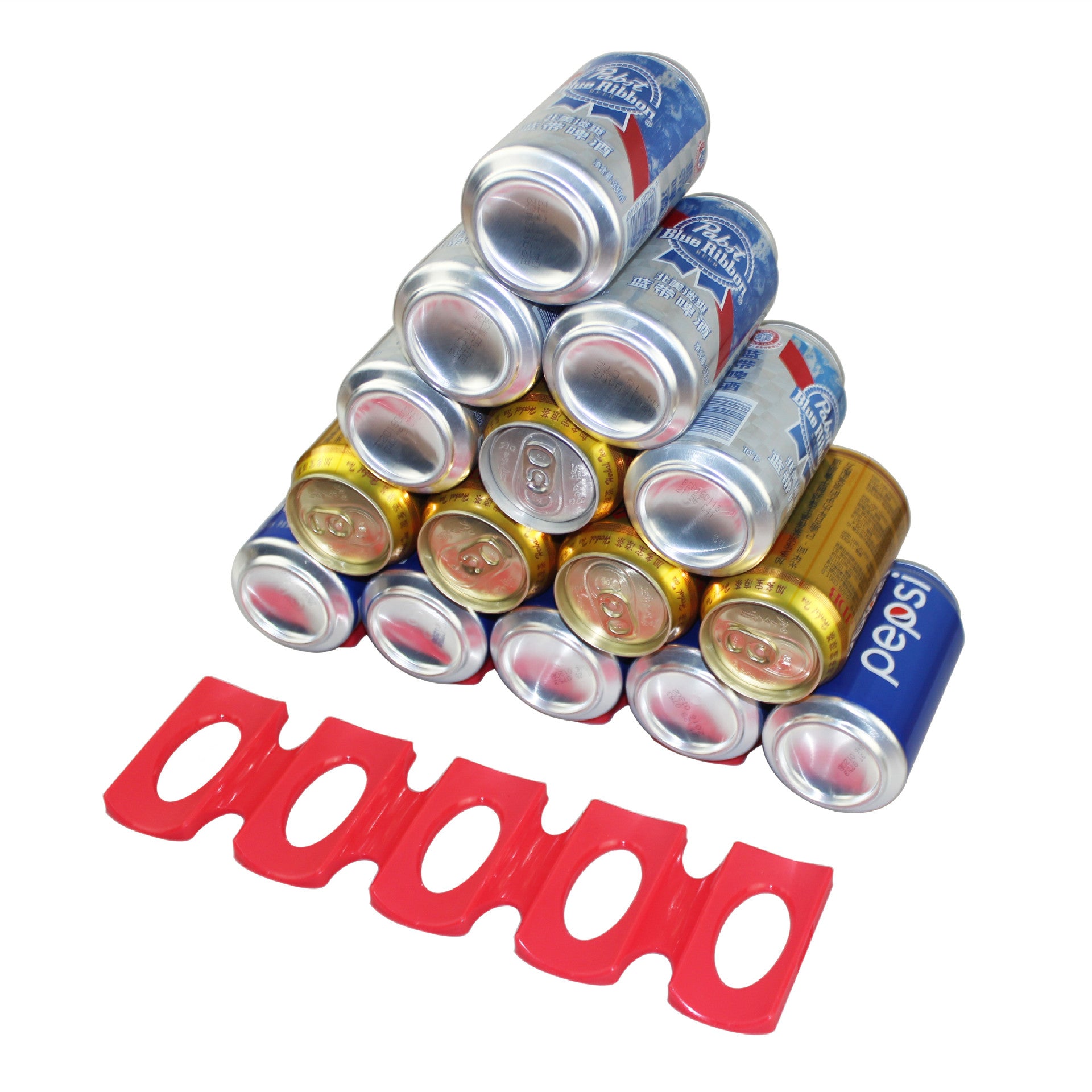 Foldable Wine Bottle Rack Beer Can Tank Fridge Silicone Pads Tile Cushions Storage Rack Space Saver Beverage Storage Shelf