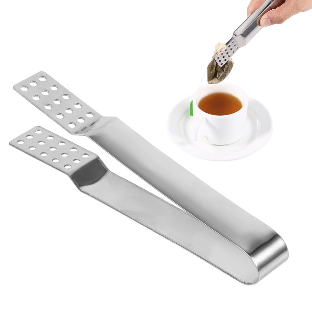 13.5cm Stainless steel tea bag clip Resistant Teabag Quality Food Set Clip Stainless Steel Tea Bag Tong Squeezer Tea Bag Clamp