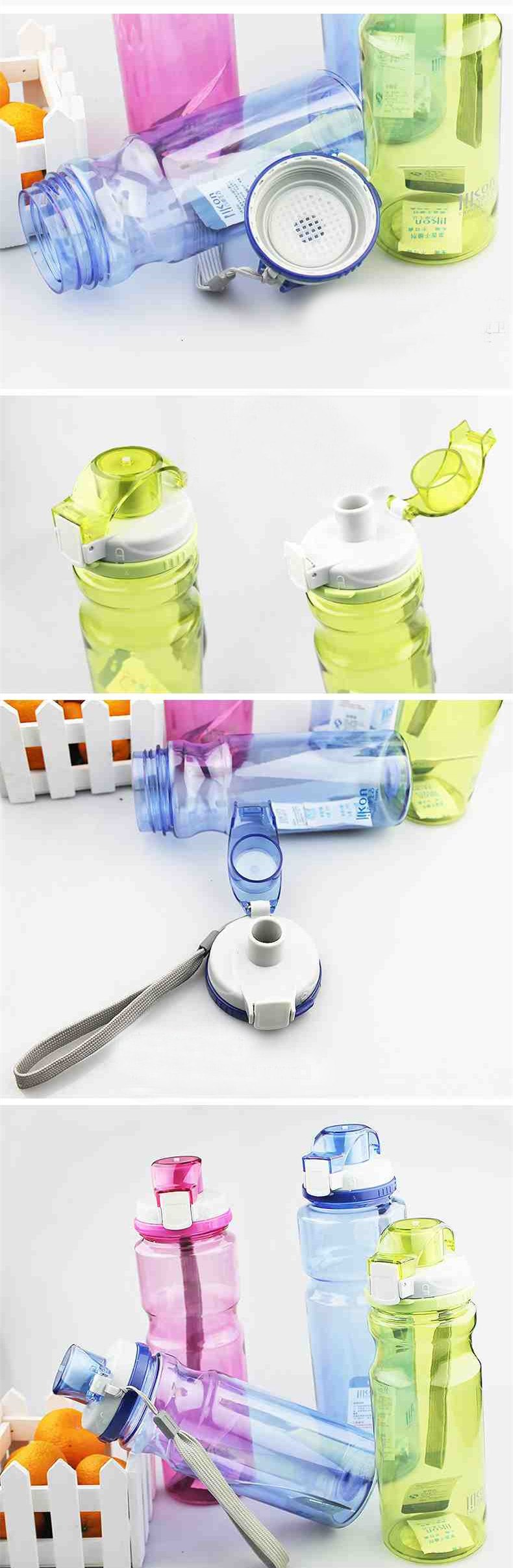 CJ003 Fashion Clamshell Space bottle Water Bottle Large-capacity Sports Bottle 800ml Portable Drinking Drinkware Readily Bottle