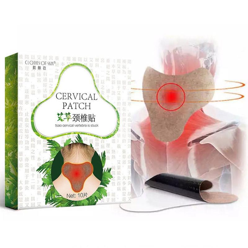 10pcs/box Knee Moxa Moxibustion Plaster Leg Pain Relief Wormwood Sticker Self Heating Warming Meridians Patches Plaster