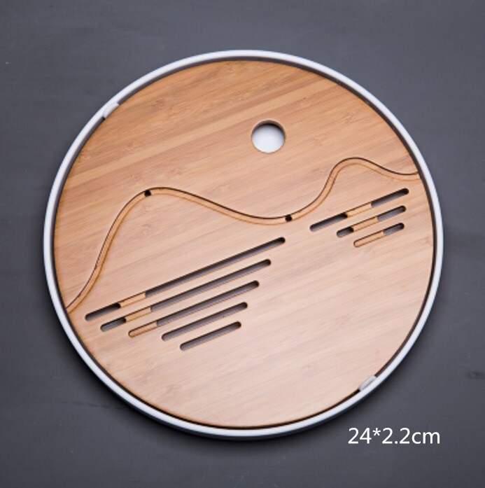 Kung Fu Tea Set Natural Wood Bamboo Tea Tray Rectangular Traditional Bamboo Tea Room Board Table Chinese Tea Room Tools