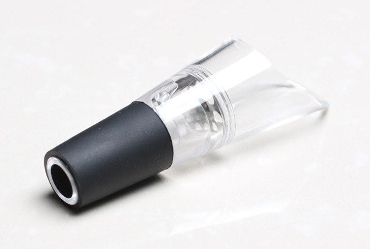 Red Wine Aerator Plastic acrylic Wine Pourer Pour Spout with Rubber Bottle Stopper Decanter Bar Tools