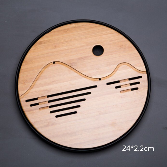 Kung Fu Tea Set Natural Wood Bamboo Tea Tray Rectangular Traditional Bamboo Tea Room Board Table Chinese Tea Room Tools