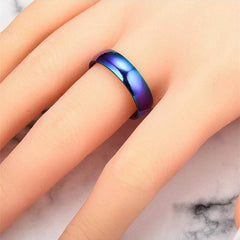 Rainbow Ring Titanium Steel Ring Lose Weight Slim Ring Magnetic Therapy Men Women Health Care Jewelry 1PC 16-23mm