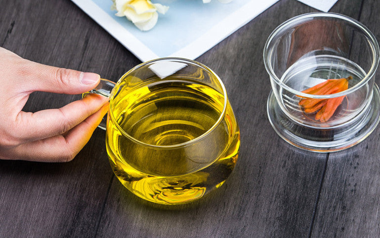 CJ259 Best Heat Resistant cup Tea Pot Flower Tea Set Puer kettle Coffee Teapot Convenient With Infuser Office Home Teacup