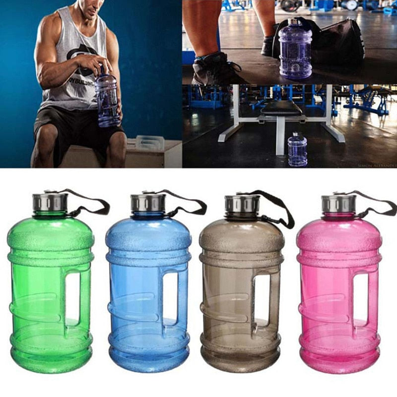 HELLOYOUNG2L Large Capacity Water Bottles Outdoor Sports Gym Half Gallon Fitness Training Camping Running Workout Water Bottle