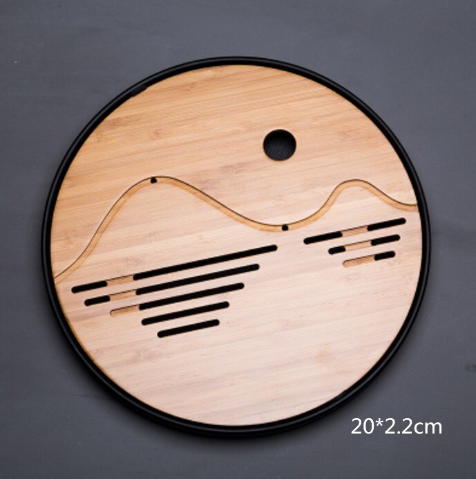 Kung Fu Tea Set Natural Wood Bamboo Tea Tray Rectangular Traditional Bamboo Tea Room Board Table Chinese Tea Room Tools