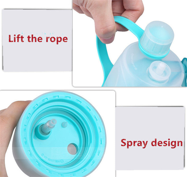 CJ129 Water bottle sport Spray bottle Cycling outdoor Moisturizing shaker Transparent Travel Plastic Water Camping Drinkware