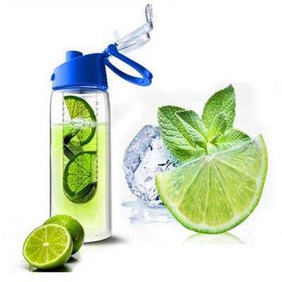 HELLOYOUNG 800ml Fruit Infusing Infuser Water Bottle Sports Lemon Juice Bottle Flip Lid For Camping Travel Outdoor Water Bottle