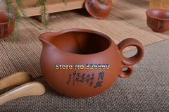 CJ237 China High-grade Purple Sand Tea Set Purple Clay Kung Fu Tea Set Teapot Purple Grit Teapot Teacup Handmade Ceramic Tea Set