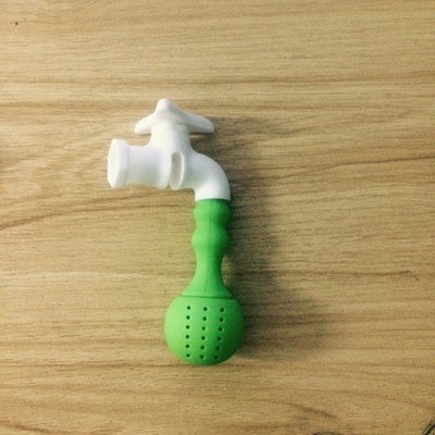 CJ162 Creative 1pc Silicone Water Tap Faucet Shape Tea Infuser Puer Tea Strainer Herbal Spice Filter Flower Tea Bag