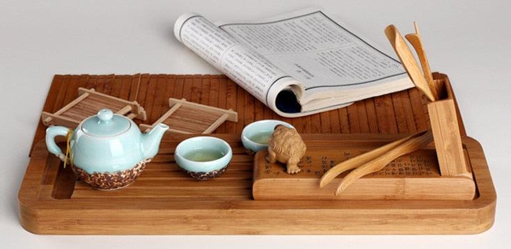CJ253 Tea Spoon Kit Box Folding Tea Tools Set 120 Degrees Folding Rotation Tea-leaf Clean Clip tea-set